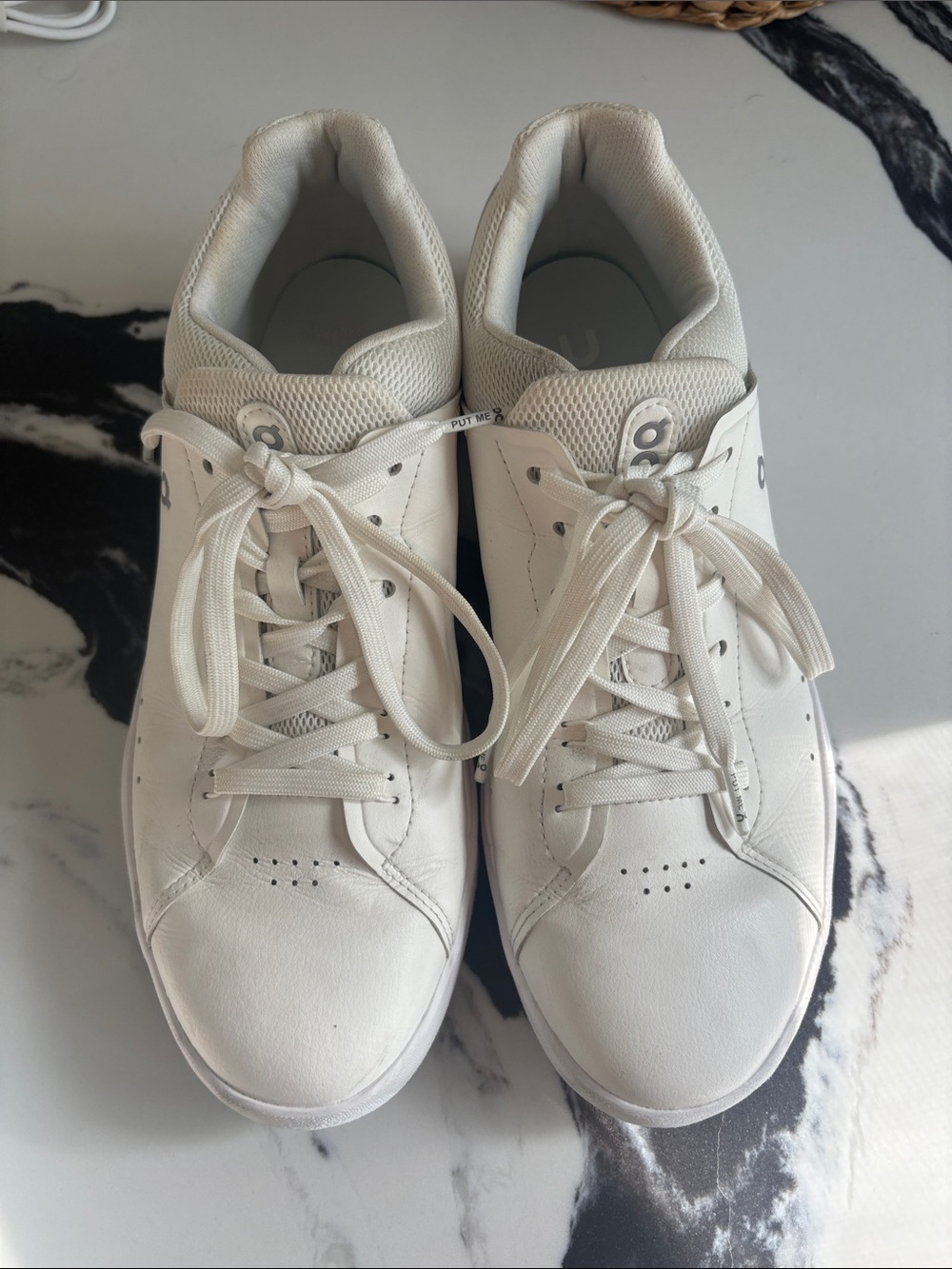 On Running White Athletic Sneakers — Clean Low-Top Runner